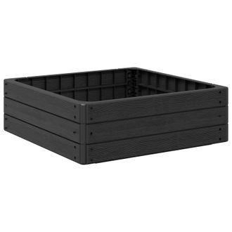 vidaXL Letto Rialzato Nero 75,5 X 75,5 X 25 Cm Pp Vidaxl