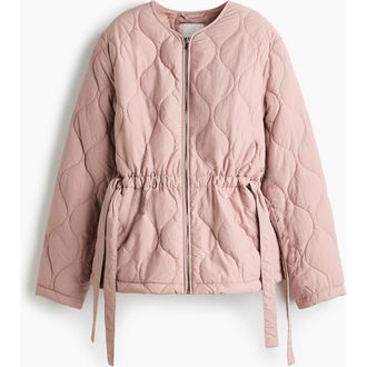 H&M Thermolite Quilted Jacket in Light Dusty Pink at Nordstrom, Size Xx-Large