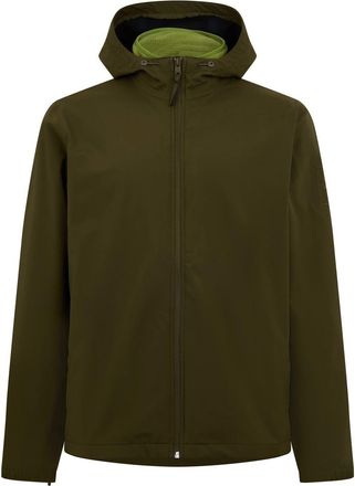 Timberland Mens Solid Patterned Three in One Rain Jacket in Dark Olive - Size Medium