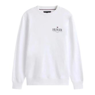 Tommy Hilfiger Felpa paricollo con logo laterale - Sweatshirts & Hoodies - Hombre - Blanco - M