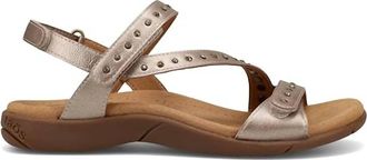 Taos Womens Dazzle Flat Sandals In Champagne