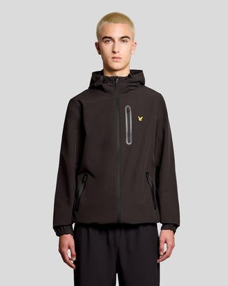 Lyle & Scott Mens Sports Water Resistant Hooded Jacket - Black - Size X-Small
