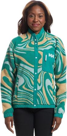Helly Hansen Imperial Printed Pile Snap Womens Sweater Blue 1 : MD, Polyamide