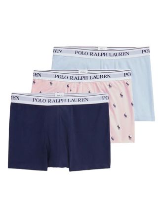Polo Ralph Lauren Drie boxershorts met logoband - Blauw