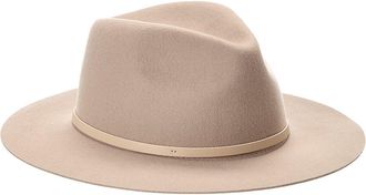 Rag & Bone Rag & Bone City Felt Leather-Trim Wool Fedora