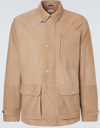 Brunello Cucinelli Giacca in suede