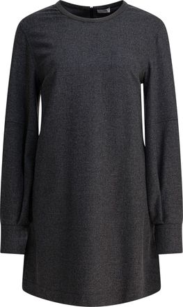 Brunello Cucinelli Brunello Cucinelli Womens Wool And Cashmere Dress - Dark Grey - Size X-Small