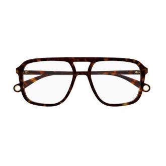 Gucci Square Full Rim Tortoiseshell Eyeglasses - Brown