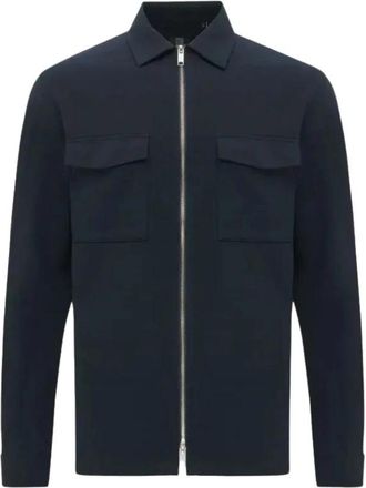 Genti Oaks Overshirt - Heren - Zomerjassen - Blauw - M - Jassen