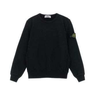 Stone Island Crewneck Sweatshirt - male - Stone Island - Kids Sweatshirts - Black - 8 Y - Kids
