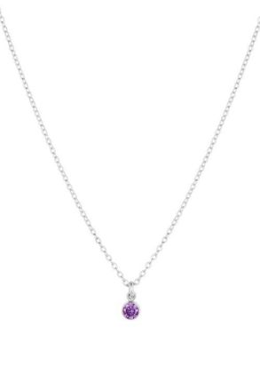 Set & Stones Birthstone Charm Necklace in Silver /September at Nordstrom