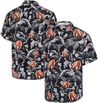 Tommy Bahama Mens Tommy Bahama Black Georgia Bulldogs Veracruz Cay First Down Blooms Button-Up Shirt at Nordstrom, Size Large