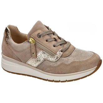 Gabor Schoenen, Dames, Beige, 37 EU, Su&egrave;de, K-leest Sneakers 66.306.62