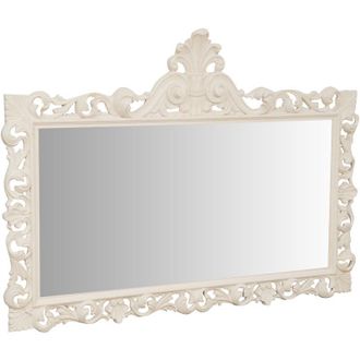 Biscottini International Biscottini - Specchio shabby 150x110x8 cm Made in Italy Specchio vintage da parete specchio grande da parete Specchio da parete orizzontale