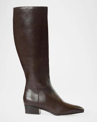 Aquatalia 40mm Fuoco Waterproof Leather Knee-High Boots