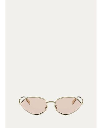 Celine Wired 58MM Oval Sunglasses