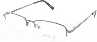 Signature Unisex Grey Rectangular Eyeglass Frames 1085Gunmetal50