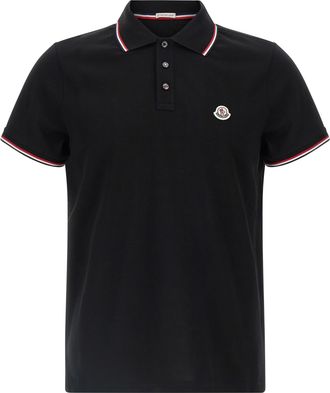 Moncler Piqué Cotton Polo Shirt