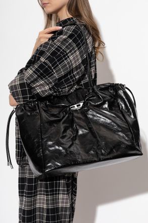 Diesel tote Bag SCRUNCH-D TOTE, Womens, Black