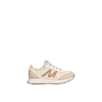 Moncler Moncler Pacey2 Suede & Nubuck Sneakers, Women, Beige, Size: 37,5