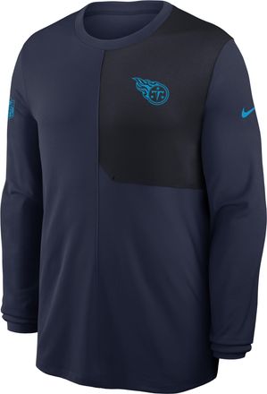 Nike Tennessee Titans Sideline Coach Nike Mens Dri-FIT NFL Long-Sleeve Top in Blue | 03B10CZD8F-81D