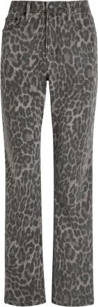 Good American leopard print jeans - Grey