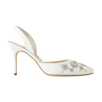 Manolo Blahnik Pumps, female, White, Size: 9 1/2 US Ralyne 90 Pumps