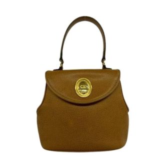 Dior Pre-owned Handbags, female, Brown, Size: ONE SIZE Pre-owned Leather Tote Bag