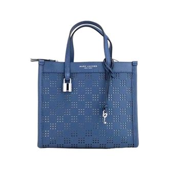 Marc Jacobs Borsa Tote in Pelle Traforata con Dettaglio Lucchetto - - Bags - Donna - Grigio - ONE SIZE