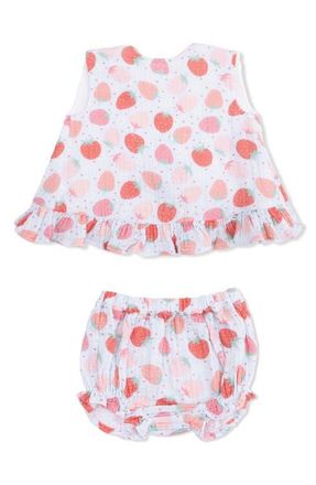 Angel Dear Strawberry Bliss Dress & Bloomers Set at Nordstrom, Size 18-24M