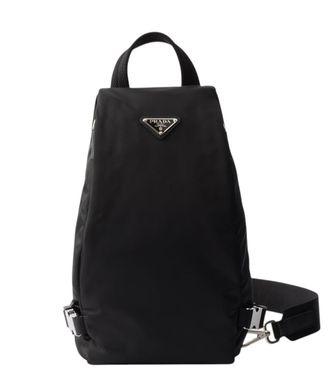 Prada Black Logo Large Crossbody Bag