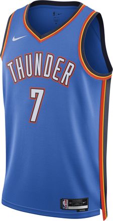 Nike Oklahoma City Thunder Icon Edition Nike Mens Dri-FIT NBA Swingman Jersey in Blue | DN2016-406