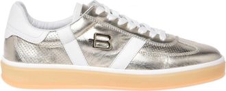 Baldinini Laminated Leather Sneaker - Dames - Sneakers - Geel - 36 EU - Leer - Schoenen
