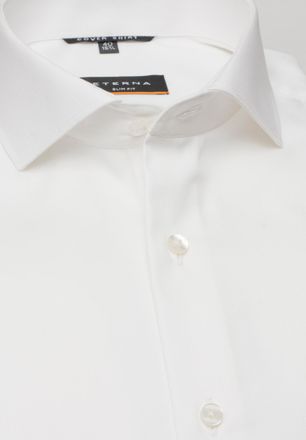Eterna Langarmhemd ETERNA SLIM FIT, Herren, Gr. 39, Normalgr&ouml;ssen, beige, Twill, 100% cotton, schmal, Umschlagmanschette, Hemden Langarmhemd, NON IRON (b&uuml;gel