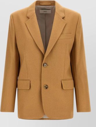 Ami wool blazer single breasted notch lapel