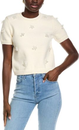 endless rose Endless Rose Pearl Trim Sweater