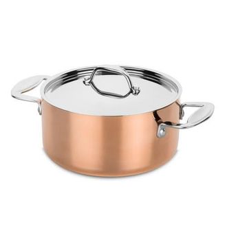 Mepra Toscana Casserole with Lid in Brass Copper at Nordstrom, Size Medium