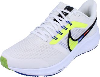 Nike Air Zoom Pegasus 39 Premium Mens Running Trainers Sneakers Shoes DX1627 (White/Black-Summit WHITE-VOLT100) UK10.5 (EU45.5)
