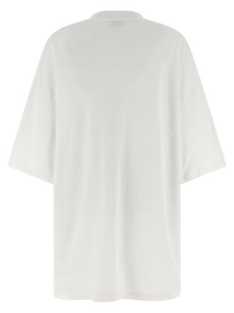 Moschino Goose-Print Cotton Dress - White