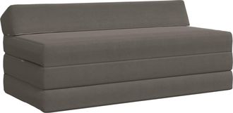 vidaXL Sof&aacute; Cama Plegable Gris Claro 120 X 60 X 49 Cm Tela Vidaxl