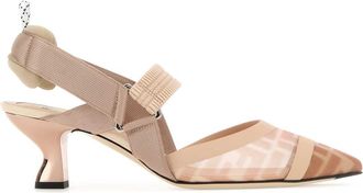 Fendi Multicolor Mesh And Fabric Colibr&atilde;&not; Pumps