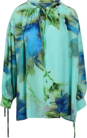 KITAGI Blouse with ribbon on the front