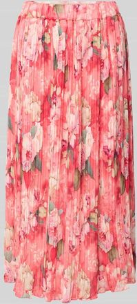 Zabaione Midirock mit Plisseefalten Modell La44rii in Pink, Gr&ouml;&szlig;e XL