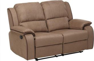 Vente-Unique Vente-unique - Divano relax a 2 posti in microfibra Tortora - hernani