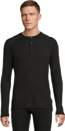 Helly Hansen Durawool Long Sleeve Henley Mens Workout Black : 2XL, Polyamide/Wool