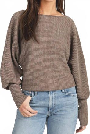 Dylan Andie Dolman Sleeve Knit Top In Mocha