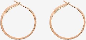 Vanrycke Einzelne Roségold-Creole mit Diamanten Officiel - 25mm