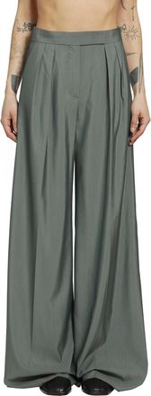 Max Mara Wide Leg Wool and Silk Trousers