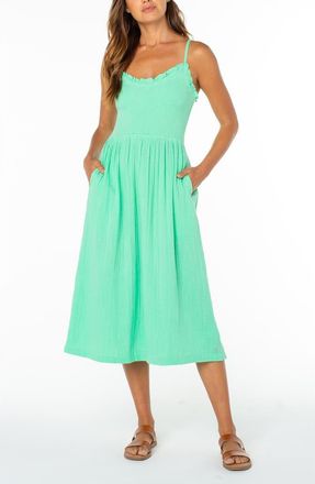 Roxy Downriver Midi Dress in Spring Bud at Nordstrom, Size Xx-Large
