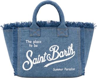 MC2 Saint Barth Tote Bags, female, Blue, Size: ONE SIZE Colette Handbag